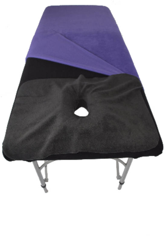 Charoal colour small face hole drape with insert-499